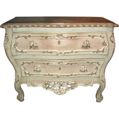French Baroque Painted Commode 2