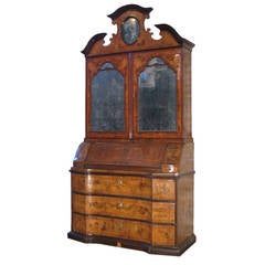 Italian early 18th century Baroque Secretary-Bookcase 6