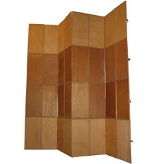 Late 20th Century Four-Panel Room Divider or Screen by Designer "Yamo"