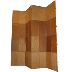 Vintage Late 20th Century Four-Panel Room Divider or Screen by Designer "Yamo"