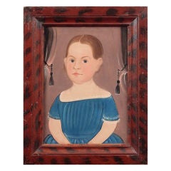 Prior-Hamblin School - Portrait of Girl in Blue Dress