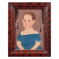 Prior-Hamblin School - Portrait of Girl in Blue Dress