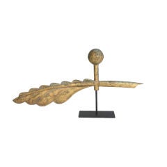 Writer's Quill Copper weathervane with Gold Gilt