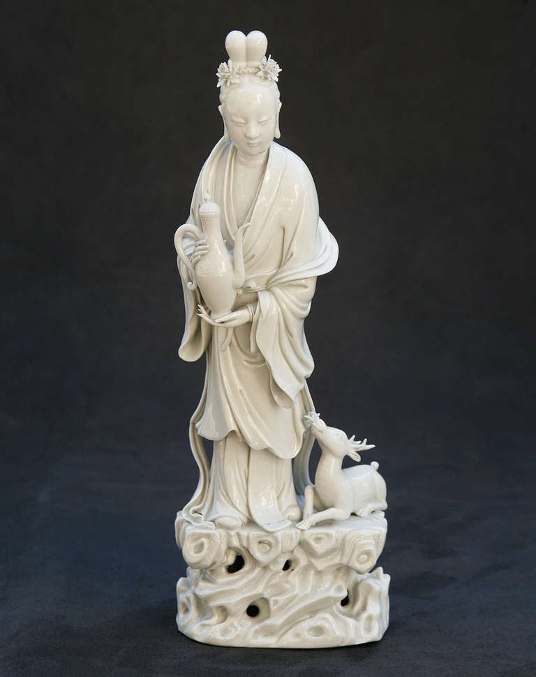 Chinese Blanc De Chine Figural Group