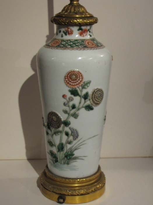 Rare and Fine Chinese Embellished Famille Verte Porcelain Vase For Sale 2
