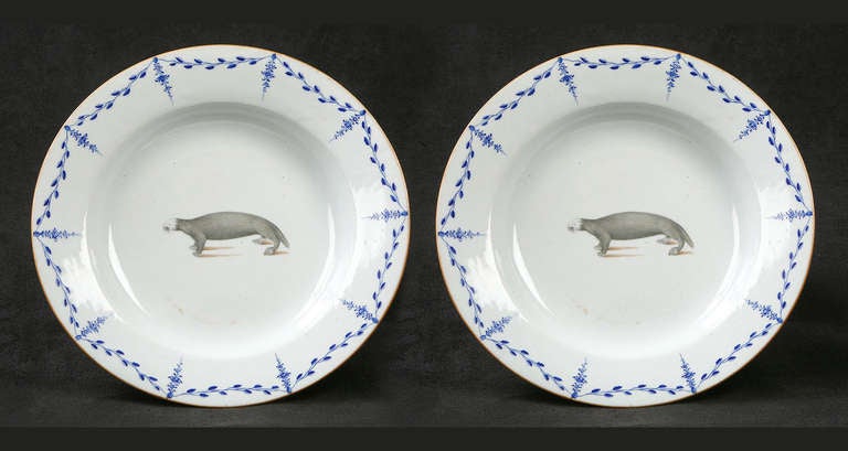 Pair Extremely Rare Chinese Export Plates