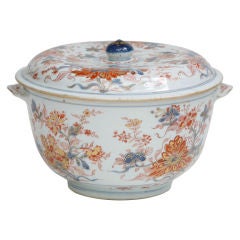 Chinese Export Porcelain Soup Tureen in Imari Colors