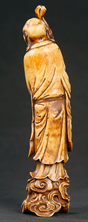 Chinese Carved Ivory Figure Of A Luohan For Sale 1