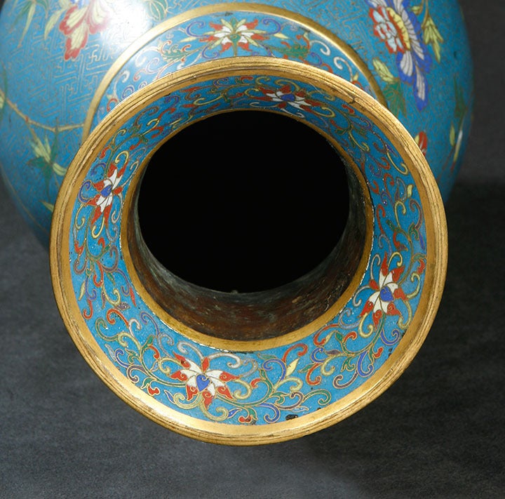 Chinese Cloisonne Vase For Sale 2