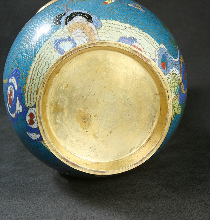 Chinese Cloisonne Vase For Sale 3