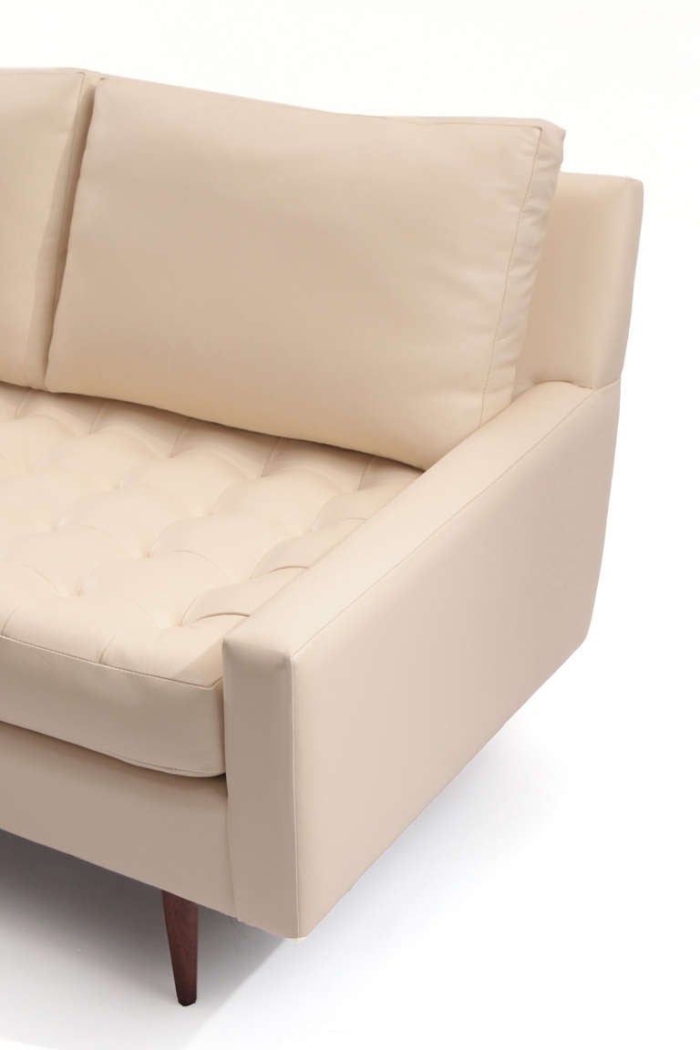 Early Milo Baughman Thayer Coggin Leather Sofa