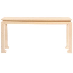 Stunning Tessellated Bone Console Table