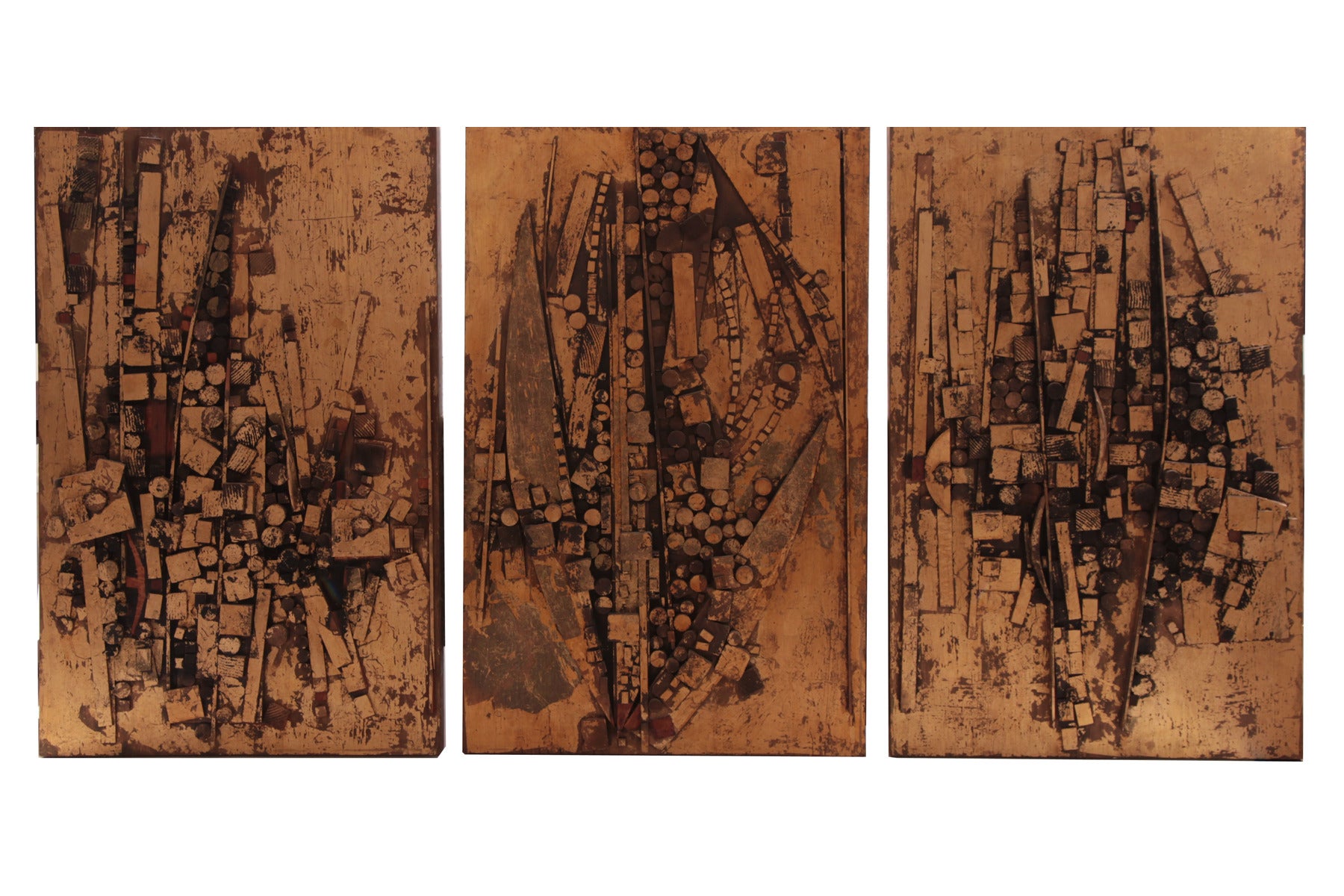 Gold Leafed Triptych by Jim Proctor