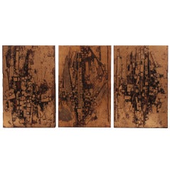 Gold Leafed Triptych by Jim Proctor