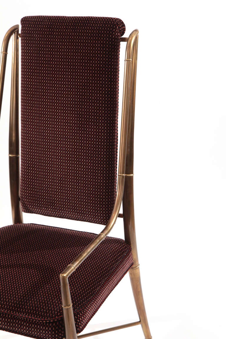 Late 20th Century Stunning  Set of 14 Patinated Brass Mastercraft Dining Chairs
