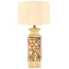Large-Scale Cubist Plaster Lamp 5