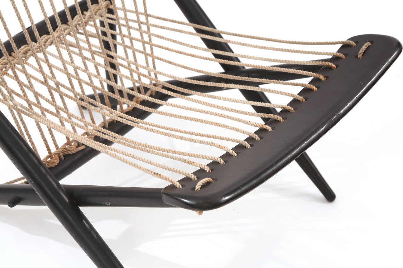 Mid-Century Modern Stunning Rope Chair by Maruni