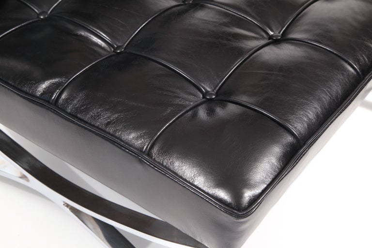Hans Kaufeld Rare Steel and Leather Lounge Chairs 1