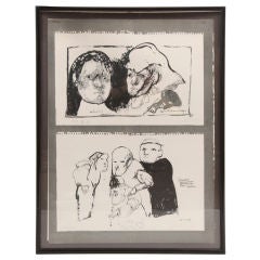 Jose Luis Cuevas Lithograph
