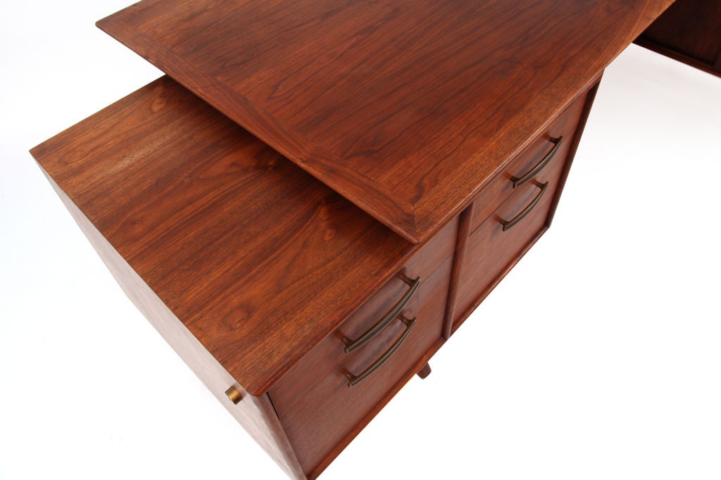Mid-20th Century Rare Monteverdi Young Executive Desk & Return