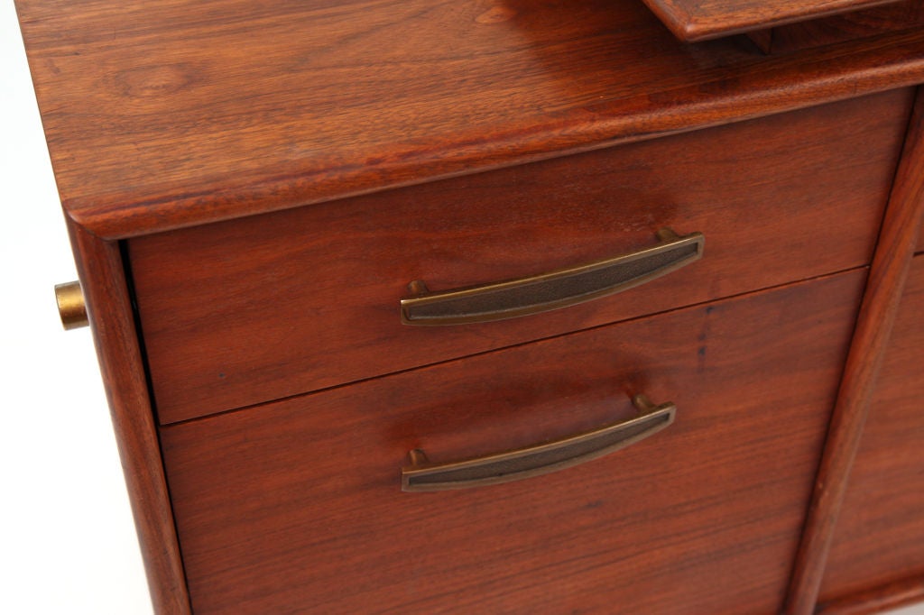 Walnut Rare Monteverdi Young Executive Desk & Return