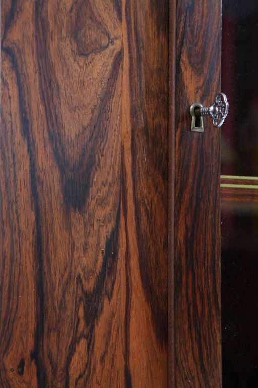 Stunning Rosewood and Glass Corner Cabinet 2