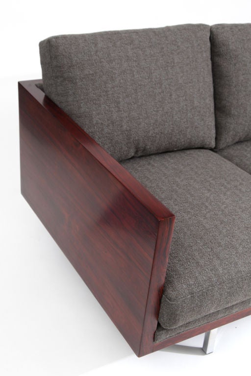 American Rosewood Case Sofa by Milo Baughman for Thayer Coggin
