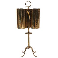 Perforated Brass Table Lamp after Paavo Tynell