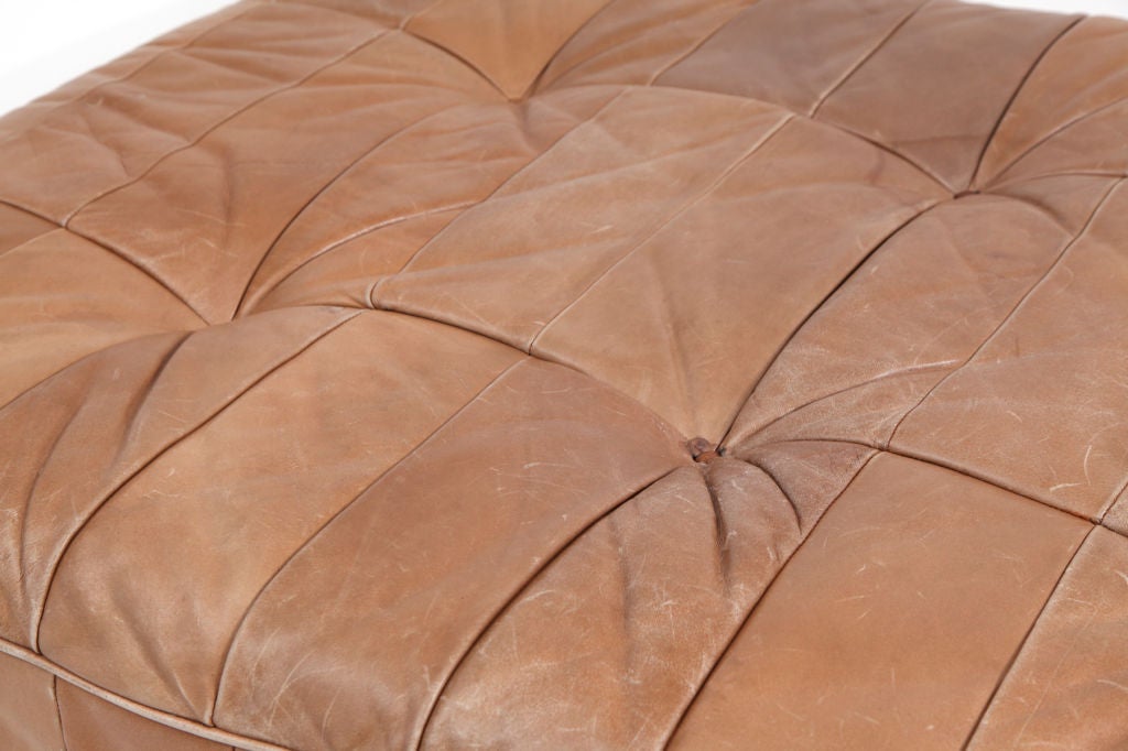 Swiss Patchwork Leather Daybed by Desede