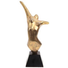 Elegant Brass Bust Sculpture