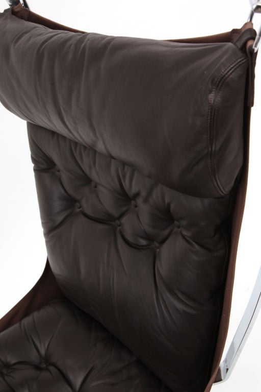 Leather Sigurd Resell Falcon Chair & Ottoman