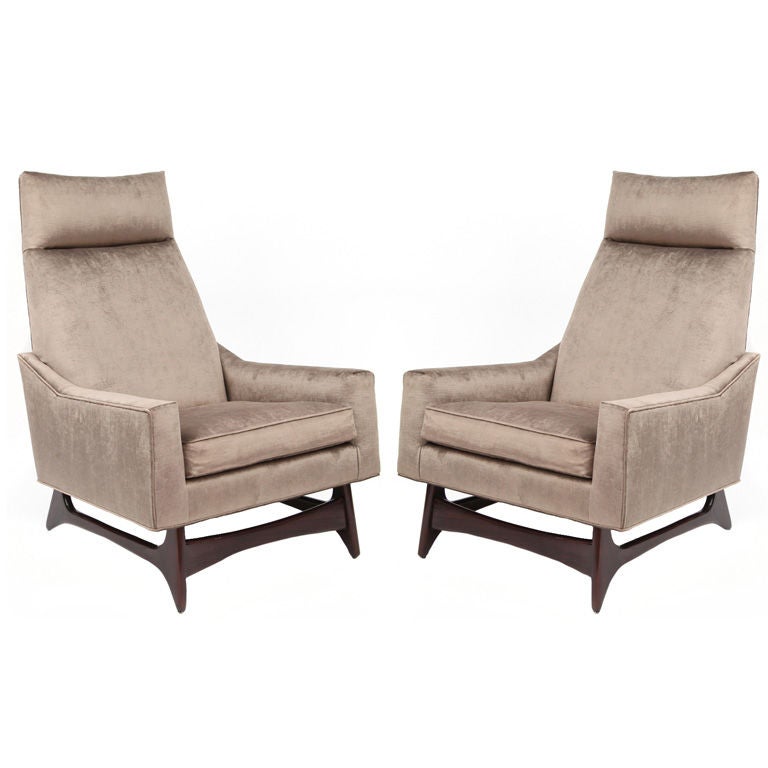 Pair of Adrian Pearsall Lounge Chairs