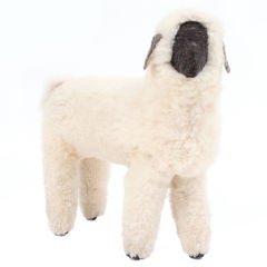 Large Scale Lambswool & Wood Sheep