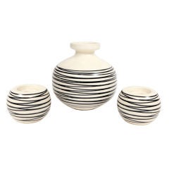 Haeger Ceramic Vase & Candle Holders