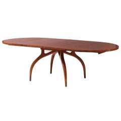 Carpathian Elm Dining Table by Harold Schwartz for Romweber