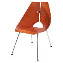 Chaise d'appoint sculpturale Ray Komai