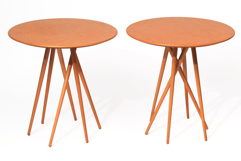 Pair of Knoll Toothpick Tables