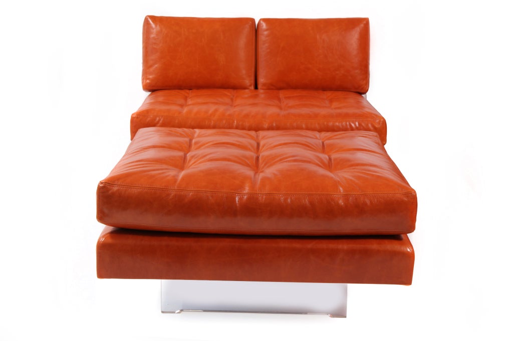 Late 20th Century Vladimir Kagan Leather Omnibus Sectional Sofa