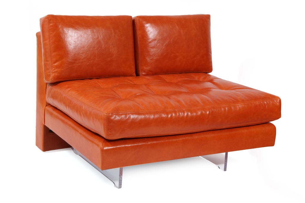 Vladimir Kagan Leather Omnibus Sectional Sofa 1