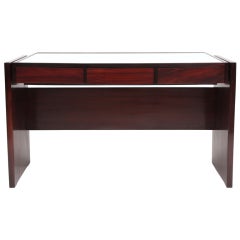 Joaquim Tenreiro Rosewood 
Glass Desk