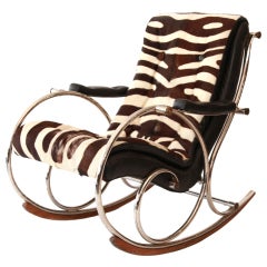 Woodard Steel & Pony Rocking Chair