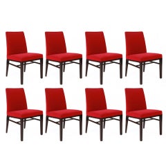 8 Edward Wormley Dunbar Dining Chairs