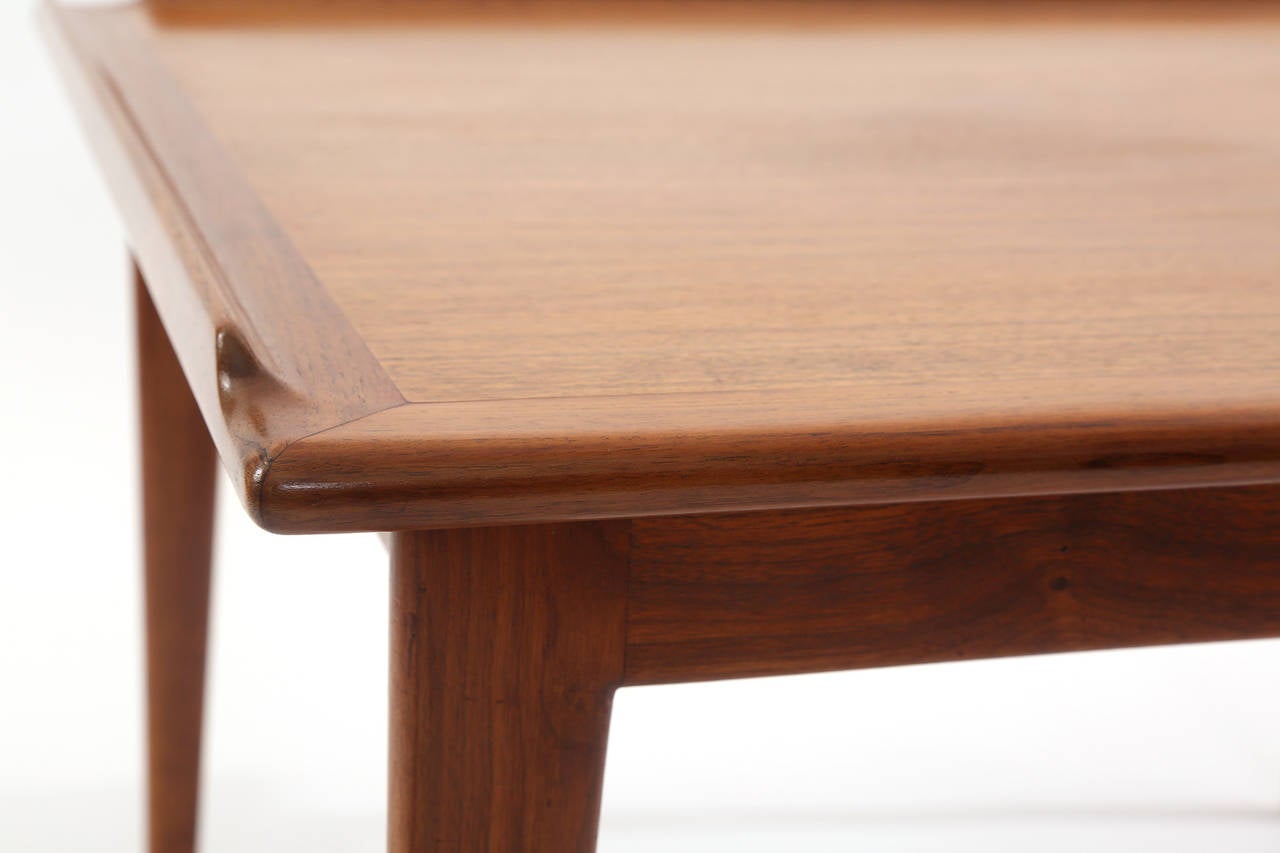 Mid-Century Modern Finn Juhl Oiled Teak Side Table