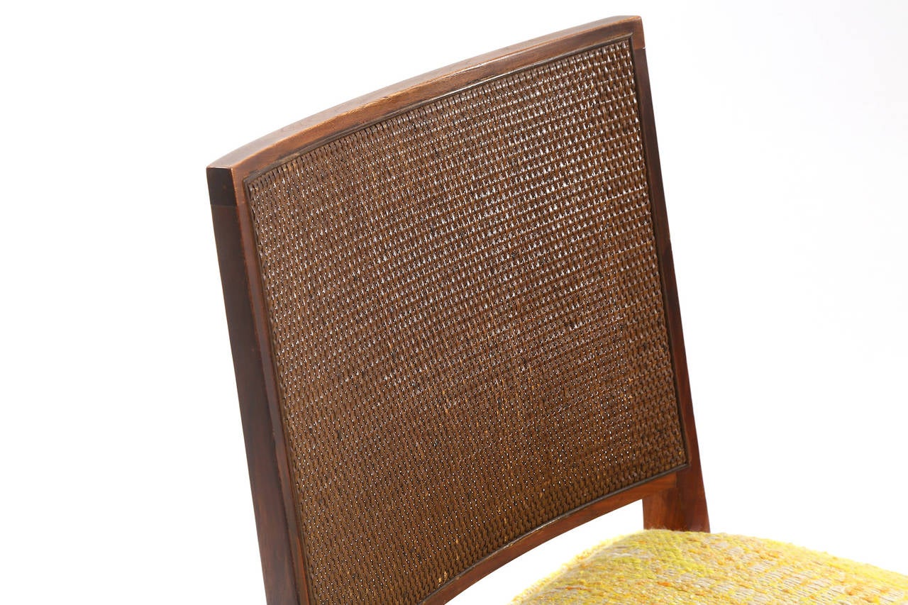 American Six Solid Walnut Dining Chairs by John Kapel