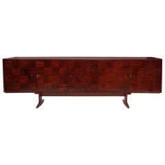 Rare Giuseppe Scapinelli Patchwork Rosewood Sideboard