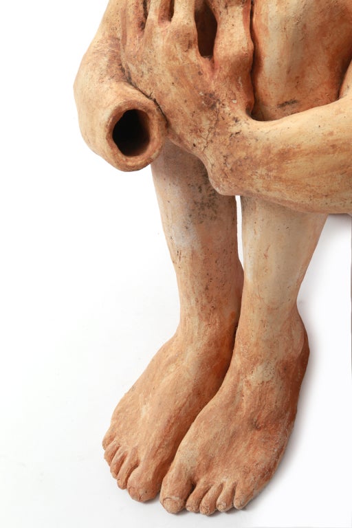Mid-Century Modern Massive Figural Ceramic Sculpture For Sale