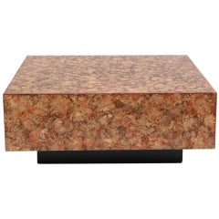 Stunning Faux Burl Cocktail Table