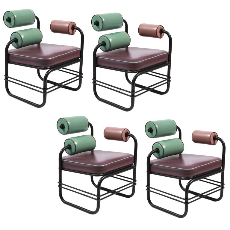 Four Custom Lounge Chairs by Jordan Mozer
