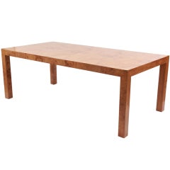 Milo Baughman Thayer Coggin Burl Dining Table