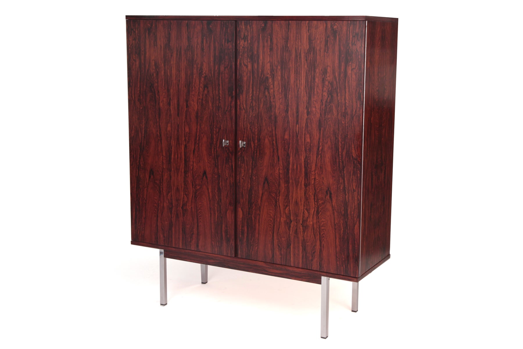 Stunning Rosewood and Steel Danish Highboy